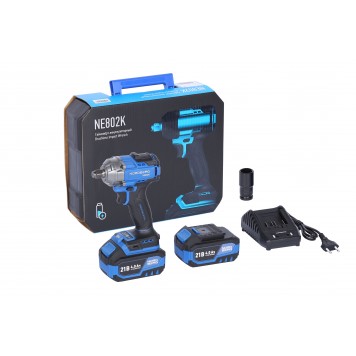 Гайковерт аккумуляторный NORDBERG NE802K (1/2", 21 В, 500 Нм)-20