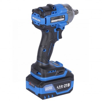 Гайковерт аккумуляторный NORDBERG NE802K (1/2", 21 В, 500 Нм)-4