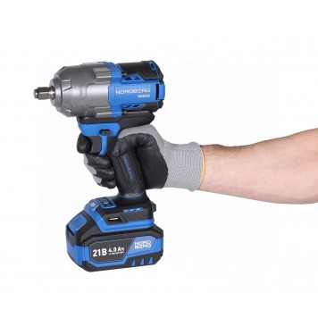 Гайковерт аккумуляторный NORDBERG NE805K (1/2", 21 В, 1000 Нм)-1