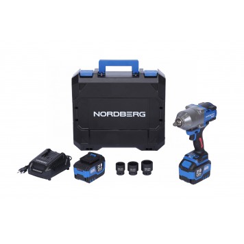 Гайковерт аккумуляторный NORDBERG NE806K-1/2 (1/2", 21 В, 1500 Нм)-12