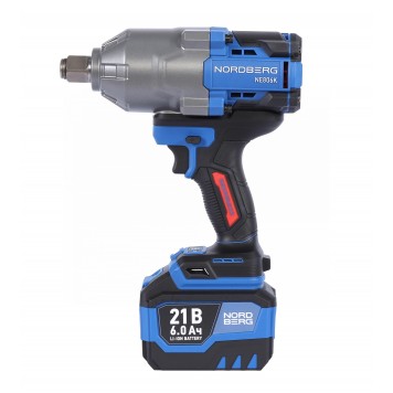 Гайковерт аккумуляторный NORDBERG NE806K-3/4 (3/4", 21 В, 1500 Нм)-5