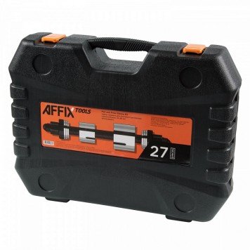 Набор оправок AFFIX AF11020027C для монтажа и демонтажа сайлентблоков (34-80 мм, кейс, 27 предметов)-2