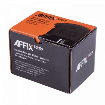Съемник масляных фильтров AFFIX AF10341201 (1/2", 80-105 мм, 2-х захватный)-1